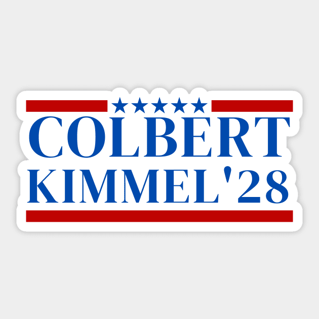 Jimmy Kimmel Team Free, I Stand with Jimmy Kimmel shirt, Jimmy Kimmel Live, Colbert Kimmel 2028 shirt Sticker by ZEDK